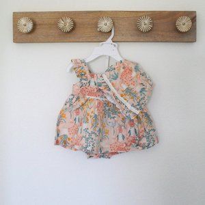 Joie baby girl floral ruffle dress set